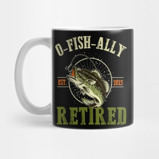 O-fish-ally Retired Since 2023 Retirement Fishing for Men Mug